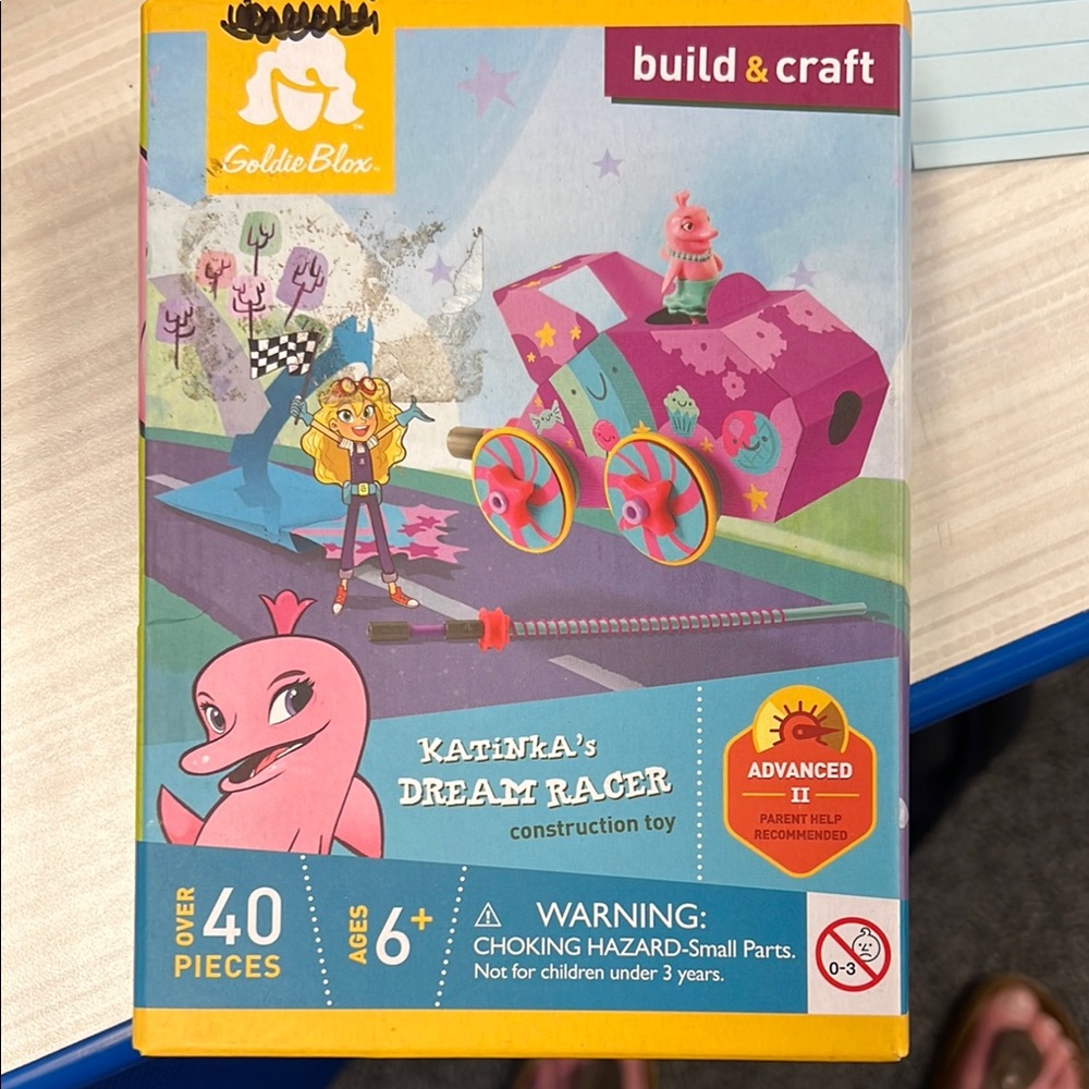 Goldie Katinka's Dream Racer Construction Toy - Pink and Blue